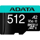 ADATA Premier Pro 512 GB MicroSDXC Clase 10, Tarjeta de memoria 512 GB, MicroSDXC, Clase 10, 100 MB/s, 80 MB/s, Class 3 (U3)