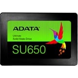 ADATA SU650 2.5" 480 GB Serial ATA III SLC, Unidad de estado sólido negro, 480 GB, 2.5", 520 MB/s, 6 Gbit/s