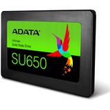 ADATA SU650 2.5" 480 GB Serial ATA III SLC, Unidad de estado sólido negro, 480 GB, 2.5", 520 MB/s, 6 Gbit/s