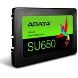 ADATA SU650 2.5" 960 GB Serial ATA III SLC, Unidad de estado sólido negro, 960 GB, 2.5", 520 MB/s, 6 Gbit/s