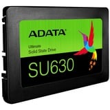 ADATA Ultimate SU630 2.5" 1920 GB PCI Express 3.0 QLC 3D NAND, Unidad de estado sólido negro, 1920 GB, 2.5", 520 MB/s, 6 Gbit/s