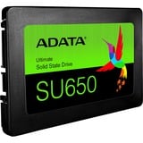 ADATA Ultimate SU650 2.5" 240 GB Serial ATA III SLC, Unidad de estado sólido negro, 240 GB, 2.5", 6 Gbit/s