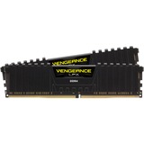 Corsair CMK32GX4M2A2400C14 módulo de memoria 32 GB 2 x 16 GB DDR4 2400 MHz, Memoria RAM negro, 32 GB, 2 x 16 GB, DDR4, 2400 MHz, 288-pin DIMM