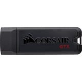 Corsair Flash Voyager GTX unidad flash USB 128 GB USB tipo A 3.2 Gen 1 (3.1 Gen 1) Negro, Lápiz USB negro, 128 GB, USB tipo A, 3.2 Gen 1 (3.1 Gen 1), 440 MB/s, Tapa, Negro