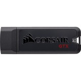Corsair Flash Voyager GTX unidad flash USB 256 GB USB tipo A 3.2 Gen 1 (3.1 Gen 1) Negro, Lápiz USB negro, 256 GB, USB tipo A, 3.2 Gen 1 (3.1 Gen 1), 440 MB/s, Tapa, Negro