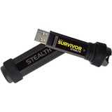Corsair Survivor unidad flash USB 1000 GB USB tipo A 3.2 Gen 1 (3.1 Gen 1) Negro, Lápiz USB negro, 1000 GB, USB tipo A, 3.2 Gen 1 (3.1 Gen 1), Tapa, Negro