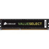 Corsair ValueSelect 4GB DDR4 2133MHz módulo de memoria 1 x 4 GB, Memoria RAM 4 GB, 1 x 4 GB, DDR4, 2133 MHz, 288-pin DIMM, Negro