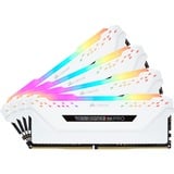 Corsair Vengeance CMW32GX4M4C3200C16W módulo de memoria 32 GB 4 x 8 GB DDR4 3200 MHz, Memoria RAM blanco, 32 GB, 4 x 8 GB, DDR4, 3200 MHz, 288-pin DIMM, Blanco