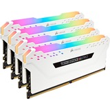 Corsair Vengeance CMW32GX4M4C3200C16W módulo de memoria 32 GB 4 x 8 GB DDR4 3200 MHz, Memoria RAM blanco, 32 GB, 4 x 8 GB, DDR4, 3200 MHz, 288-pin DIMM, Blanco