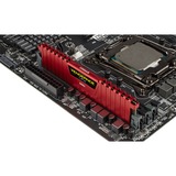 Corsair Vengeance LPX 8GB DDR4-2400 módulo de memoria 1 x 8 GB 2400 MHz, Memoria RAM rojo, 8 GB, 1 x 8 GB, DDR4, 2400 MHz, 288-pin DIMM, Rojo