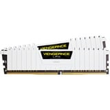 Corsair Vengeance LPX CMK16GX4M2A2666C16W módulo de memoria 16 GB 2 x 8 GB DDR4 2666 MHz, Memoria RAM blanco, 16 GB, 2 x 8 GB, DDR4, 2666 MHz, 288-pin DIMM