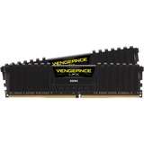 Corsair Vengeance LPX CMK64GX4M2A2666C16 módulo de memoria 64 GB 2 x 32 GB DDR4 2666 MHz, Memoria RAM negro, 64 GB, 2 x 32 GB, DDR4, 2666 MHz, 288-pin DIMM