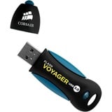 Corsair Voyager 256GB unidad flash USB USB tipo A 3.2 Gen 1 (3.1 Gen 1) Negro, Azul, Lápiz USB negro/Azul, 256 GB, USB tipo A, 3.2 Gen 1 (3.1 Gen 1), 190 MB/s, Tapa, Negro, Azul