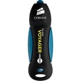 Corsair Voyager 256GB unidad flash USB USB tipo A 3.2 Gen 1 (3.1 Gen 1) Negro, Azul, Lápiz USB negro/Azul, 256 GB, USB tipo A, 3.2 Gen 1 (3.1 Gen 1), 190 MB/s, Tapa, Negro, Azul