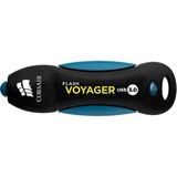 Corsair Voyager 256GB unidad flash USB USB tipo A 3.2 Gen 1 (3.1 Gen 1) Negro, Azul, Lápiz USB negro/Azul, 256 GB, USB tipo A, 3.2 Gen 1 (3.1 Gen 1), 190 MB/s, Tapa, Negro, Azul