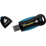 Corsair Voyager 256GB unidad flash USB USB tipo A 3.2 Gen 1 (3.1 Gen 1) Negro, Azul, Lápiz USB negro/Azul, 256 GB, USB tipo A, 3.2 Gen 1 (3.1 Gen 1), 190 MB/s, Tapa, Negro, Azul