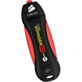 Corsair Voyager GT unidad flash USB 1000 GB USB tipo A 3.2 Gen 1 (3.1 Gen 1) Negro, Rojo, Lápiz USB negro/Rojo, 1000 GB, USB tipo A, 3.2 Gen 1 (3.1 Gen 1), 400 MB/s, Tapa, Negro, Rojo