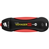 Corsair Voyager GT unidad flash USB 1000 GB USB tipo A 3.2 Gen 1 (3.1 Gen 1) Negro, Rojo, Lápiz USB negro/Rojo, 1000 GB, USB tipo A, 3.2 Gen 1 (3.1 Gen 1), 400 MB/s, Tapa, Negro, Rojo