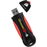 Corsair Voyager GT unidad flash USB 128 GB USB tipo A 3.2 Gen 1 (3.1 Gen 1) Negro, Rojo, Lápiz USB negro/Rojo, 128 GB, USB tipo A, 3.2 Gen 1 (3.1 Gen 1), 390 MB/s, Tapa, Negro, Rojo