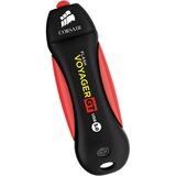 Corsair Voyager GT unidad flash USB 256 GB USB tipo A 3.2 Gen 1 (3.1 Gen 1) Negro, Rojo, Lápiz USB negro/Rojo, 256 GB, USB tipo A, 3.2 Gen 1 (3.1 Gen 1), 390 MB/s, Tapa, Negro, Rojo