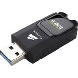 Corsair Voyager Slider X1 128GB unidad flash USB USB tipo A 3.2 Gen 1 (3.1 Gen 1) Negro, Lápiz USB negro, 128 GB, USB tipo A, 3.2 Gen 1 (3.1 Gen 1), 130 MB/s, Deslizar, Negro