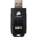 Corsair Voyager Slider X1 256GB unidad flash USB USB tipo A 3.2 Gen 1 (3.1 Gen 1) Negro, Lápiz USB negro, 256 GB, USB tipo A, 3.2 Gen 1 (3.1 Gen 1), 130 MB/s, Deslizar, Negro