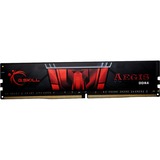 G.Skill 16GB DDR4-2400 módulo de memoria 1 x 16 GB 2133 MHz, Memoria RAM negro, 16 GB, 1 x 16 GB, DDR4, 2133 MHz, 288-pin DIMM, Negro, Rojo