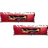 G.Skill 16GB DDR4-2400 módulo de memoria 2 x 8 GB 2400 MHz, Memoria RAM rojo, 16 GB, 2 x 8 GB, DDR4, 2400 MHz, 288-pin DIMM