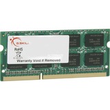 G.Skill 4GB DDR3-1600 SQ módulo de memoria 1 x 4 GB 1066 MHz, Memoria RAM 4 GB, 1 x 4 GB, DDR3, 1066 MHz, 204-pin SO-DIMM, Minorista