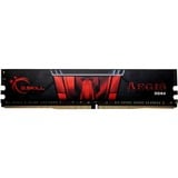 G.Skill Aegis F4-2400C17D-8GIS módulo de memoria 8 GB 2 x 4 GB DDR4 2400 MHz, Memoria RAM 8 GB, 2 x 4 GB, DDR4, 2400 MHz, 288-pin DIMM, Negro, Rojo