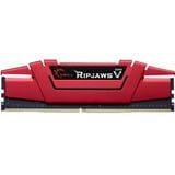 G.Skill Ripjaws V 32GB DDR4-2400Mhz módulo de memoria, Memoria RAM rojo, 32 GB, 2 x 16 GB, DDR4, 2400 MHz, 288-pin DIMM, Rojo