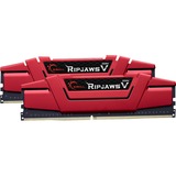 G.Skill Ripjaws V 32GB DDR4-2666Mhz módulo de memoria 2 x 16 GB, Memoria RAM rojo, 32 GB, 2 x 16 GB, DDR4, 2666 MHz, 288-pin DIMM, Rojo