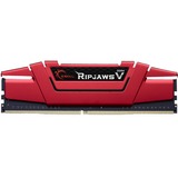 G.Skill Ripjaws V 32GB DDR4-2666Mhz módulo de memoria 2 x 16 GB, Memoria RAM rojo, 32 GB, 2 x 16 GB, DDR4, 2666 MHz, 288-pin DIMM, Rojo