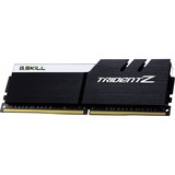 G.Skill Trident Z módulo de memoria 16 GB 2 x 8 GB DDR4 3600 MHz, Memoria RAM negro/blanco, 16 GB, 2 x 8 GB, DDR4, 3600 MHz, Negro, Plata