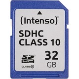 Intenso 32GB SDHC Clase 10, Tarjeta de memoria 32 GB, SDHC, Clase 10, 25 MB/s, Resistente a golpes, Resistente a la temperatura, A prueba de rayos X, Negro