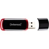 Intenso 64GB USB2.0 unidad flash USB USB tipo A 2.0 Negro, Rojo, Lápiz USB negro/Rojo, 64 GB, USB tipo A, 2.0, 28 MB/s, Tapa, Negro, Rojo
