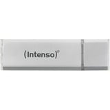 Intenso Alu Line unidad flash USB 32 GB USB tipo A 2.0 Plata, Lápiz USB plateado, 32 GB, USB tipo A, 2.0, 28 MB/s, Tapa, Plata