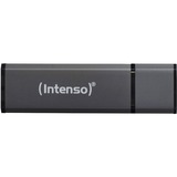 Intenso Alu Line unidad flash USB 4 GB USB tipo A 2.0 Antracita, Lápiz USB negro, 4 GB, USB tipo A, 2.0, 28 MB/s, Tapa, Antracita