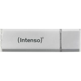 Intenso Alu Line unidad flash USB 64 GB USB tipo A 2.0 Plata, Lápiz USB plateado, 64 GB, USB tipo A, 2.0, 28 MB/s, Tapa, Plata