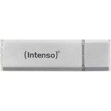 Intenso Alu Line unidad flash USB 64 GB USB tipo A 2.0 Plata, Lápiz USB plateado, 64 GB, USB tipo A, 2.0, 28 MB/s, Tapa, Plata