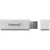 Intenso Alu Line unidad flash USB 64 GB USB tipo A 2.0 Plata, Lápiz USB plateado, 64 GB, USB tipo A, 2.0, 28 MB/s, Tapa, Plata