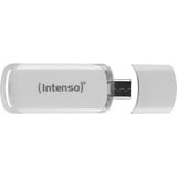 Intenso Flash Line unidad flash USB 64 GB USB Tipo C 3.2 Gen 1 (3.1 Gen 1) Blanco, Lápiz USB blanco, 64 GB, USB Tipo C, 3.2 Gen 1 (3.1 Gen 1), 70 MB/s, Tapa, Blanco