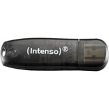 Intenso Rainbow Line unidad flash USB 16 GB USB tipo A 2.0 Negro, Lápiz USB negro, 16 GB, USB tipo A, 2.0, 28 MB/s, Tapa, Negro