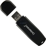 Intenso Speed Line unidad flash USB 128 GB USB tipo A 3.2 Gen 1 (3.1 Gen 1) Negro, Lápiz USB negro, 128 GB, USB tipo A, 3.2 Gen 1 (3.1 Gen 1), 70 MB/s, Tapa, Negro