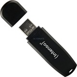 Intenso Speed Line unidad flash USB 64 GB USB tipo A 3.2 Gen 1 (3.1 Gen 1) Negro, Lápiz USB negro, 64 GB, USB tipo A, 3.2 Gen 1 (3.1 Gen 1), 70 MB/s, Tapa, Negro