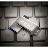 Intenso cMobile Line unidad flash USB 32 GB USB Type-A / USB Type-C 3.2 Gen 1 (3.1 Gen 1) Plata, Lápiz USB plateado, 32 GB, USB Type-A / USB Type-C, 3.2 Gen 1 (3.1 Gen 1), 70 MB/s, Girar, Plata