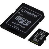 Kingston Canvas Select Plus 128 GB MicroSDXC UHS-I Clase 10, Tarjeta de memoria negro, 128 GB, MicroSDXC, Clase 10, UHS-I, 100 MB/s, 85 MB/s