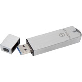 Kingston S1000 unidad flash USB 16 GB USB tipo A 3.2 Gen 1 (3.1 Gen 1) Plata, Lápiz USB 16 GB, USB tipo A, 3.2 Gen 1 (3.1 Gen 1), 400 MB/s, Tapa, Plata