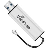 MediaRange MR915 unidad flash USB 16 GB USB Type-A / Micro-USB 3.2 Gen 1 (3.1 Gen 1) Negro, Plata, Lápiz USB plateado/Negro, 16 GB, USB Type-A / Micro-USB, 3.2 Gen 1 (3.1 Gen 1), 50 MB/s, Deslizar, Negro, Plata