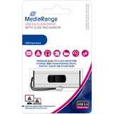 MediaRange MR915 unidad flash USB 16 GB USB Type-A / Micro-USB 3.2 Gen 1 (3.1 Gen 1) Negro, Plata, Lápiz USB plateado/Negro, 16 GB, USB Type-A / Micro-USB, 3.2 Gen 1 (3.1 Gen 1), 50 MB/s, Deslizar, Negro, Plata